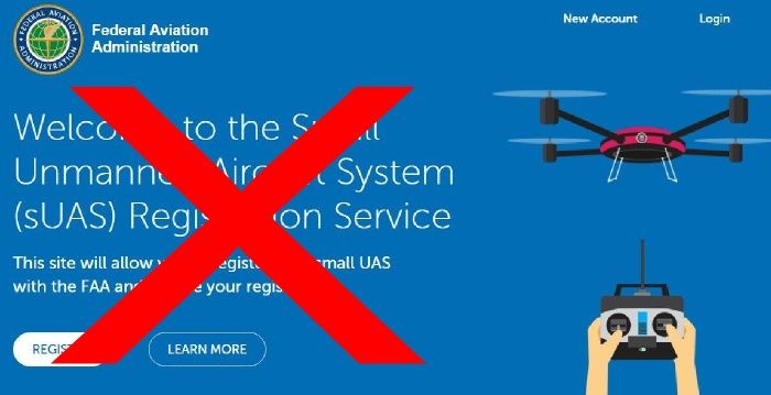 immagine di faa registration cancelled