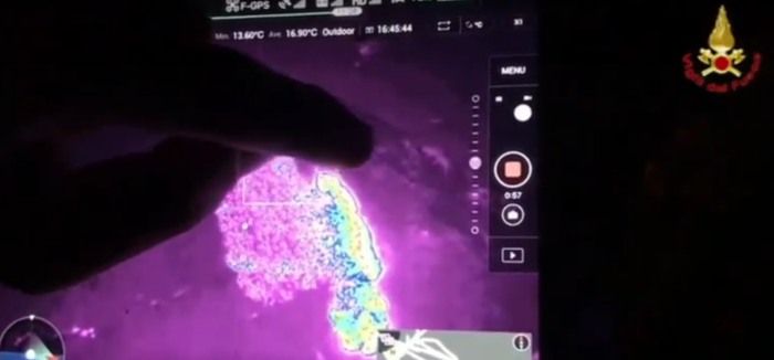 immagine di camera termica vigili fuoco varese