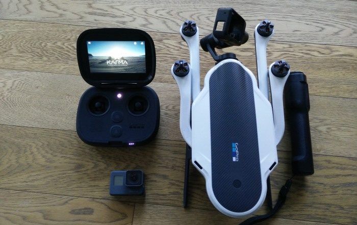 immagine di drone karma radiocomando gopro hero6 grip manuale
