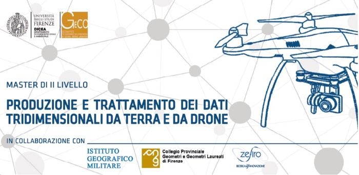 immagine di master trattamento dati 3d drone
