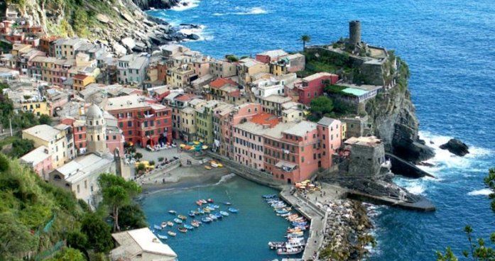 immagine di scorcio cinque terre