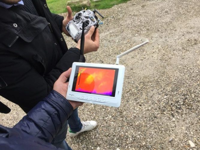 immagine di immagini provenienti drone termocamera