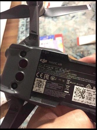 dji mavic air etichetta leak