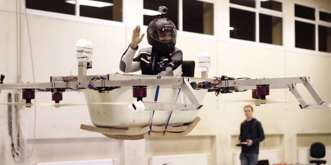 immagine di german engineering brings us the flying bathtub drone