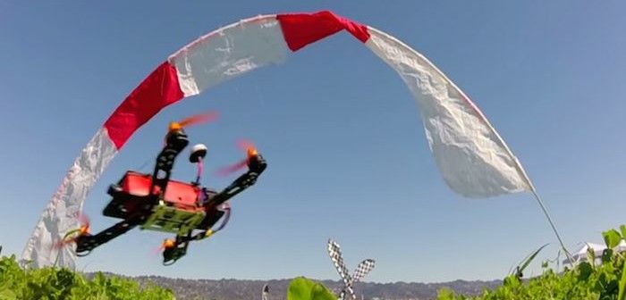 immagine di drone racing california state fair grounds