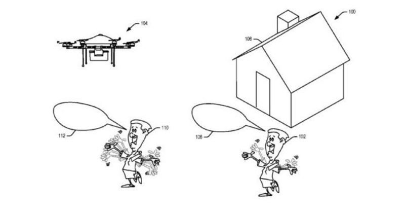 brevetto amazon gesture mode droni per le consegne