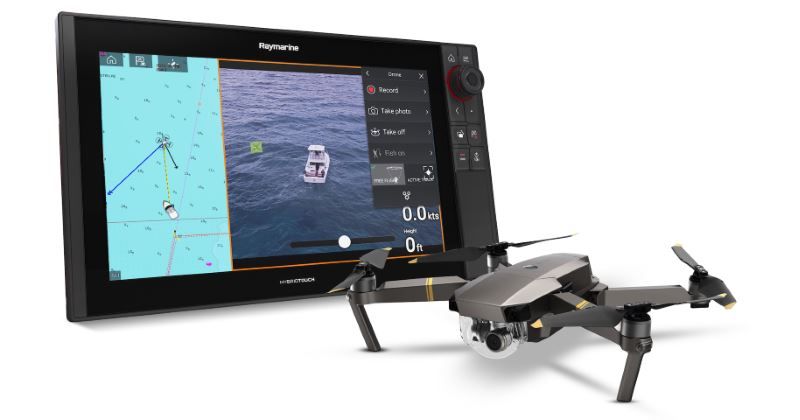 display multifunzione barche raymarine compatibile dji