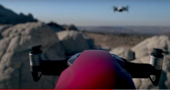 dji mavic air pilotato in FPV