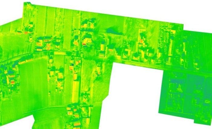 immagine di drone rilevo termografico san giorgio nogaro 1