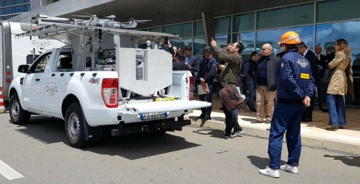 immagine di drone aquila100 aeroporto cagliari