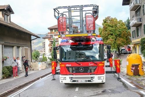 immagine di autoscala vigili fuoco