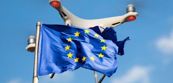 immagine di drone.regolamento europeo