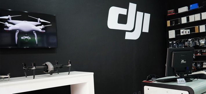 immagine di negozio droni dji milano