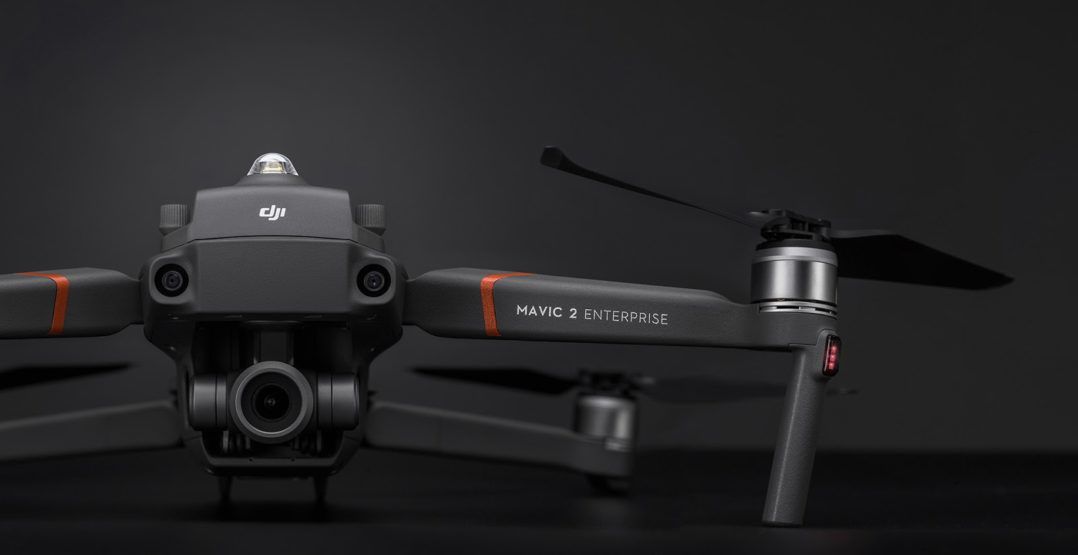 immagine di drone DJI Mavic2Enterprise lampeggiante