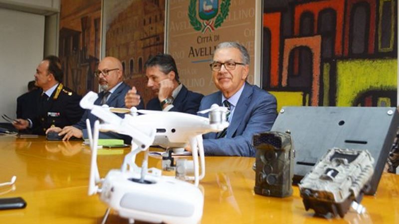 droni contro roghi tossici avellino