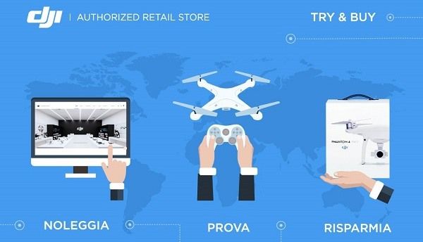 immagine di Noleggio droni dji italia