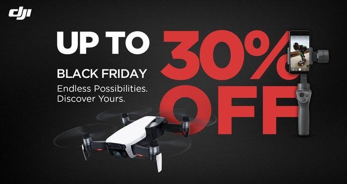 immagine di Osmo mobile 2 e mavic air promozione black firday