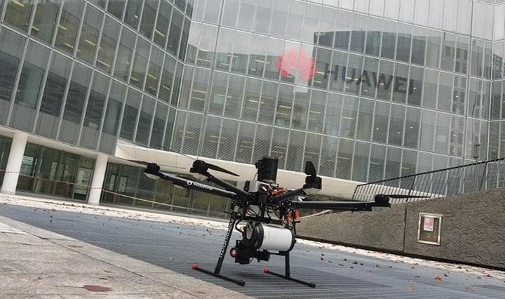 immagine di drone italdron partner vofdafone 5g