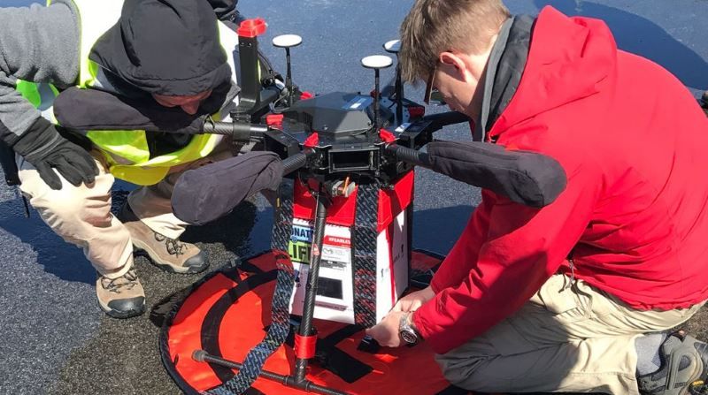 drone per trasporto di organi in maryland