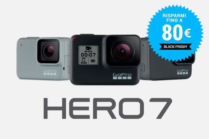 immagine di gopro hero 7 sconto 80 euro