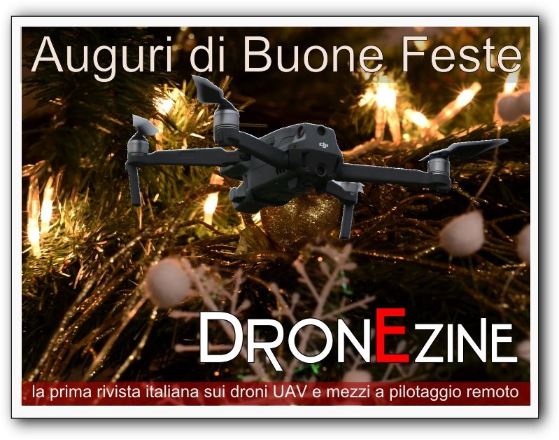 immagine di auguri natalizi dronezine 2018