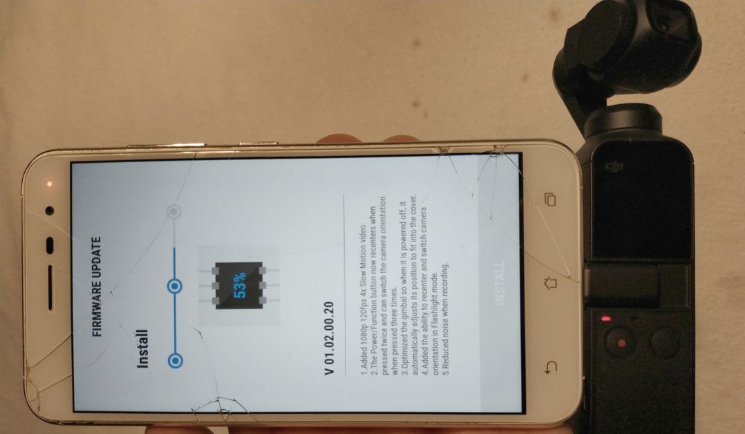 immagine di firmware upfate.osmo pocket