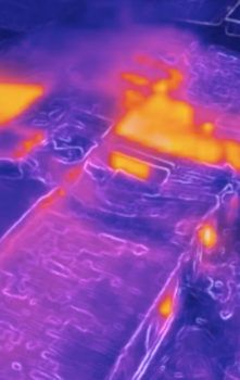 immagine di incendio visibile termocamera drone flir dji mavic 2 enterprise dual