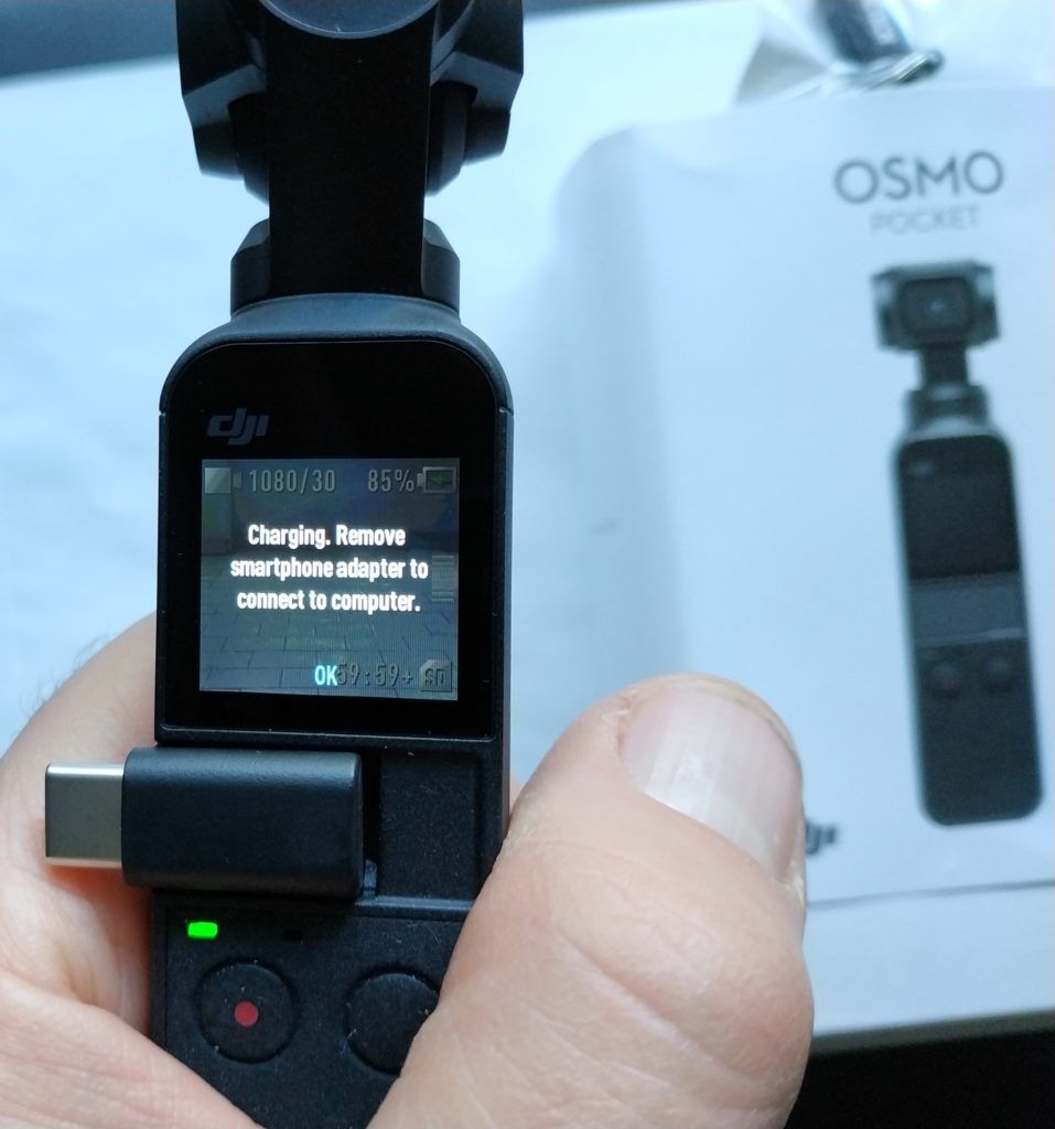 immagine di osmo Pocket connessione computer