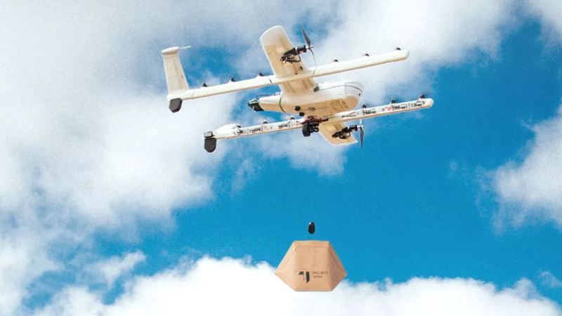 wing droni per consegne in australia