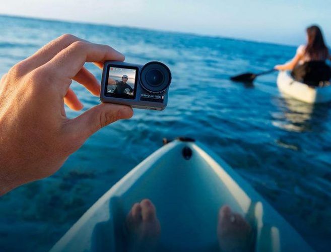 immagine di dji osmo action sotto acqua 10 metri
