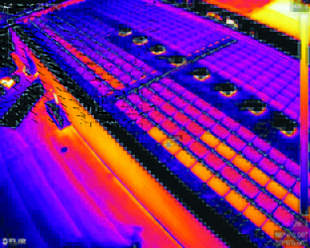 immagine di ispezione con drone immagine infrarossi