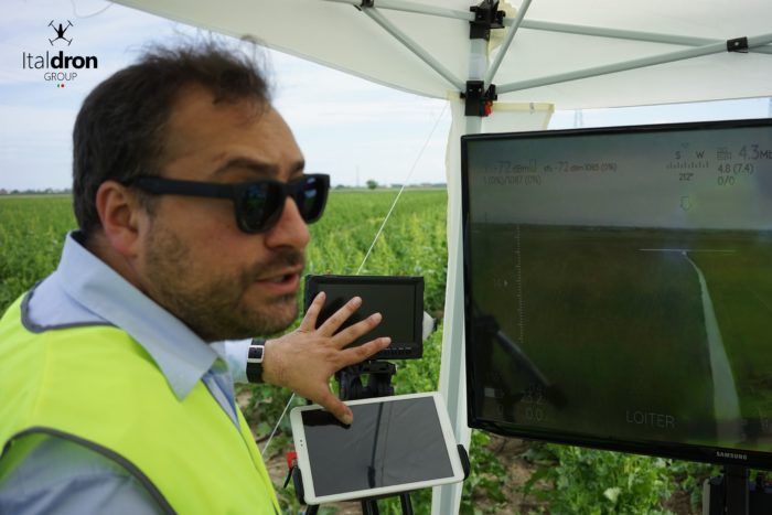immagine di pilota italdron stefano russo sperimentazioni bvlos