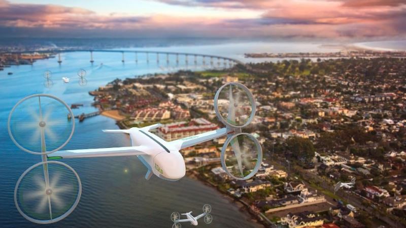 immagine di consegne cibo via drone uber eats