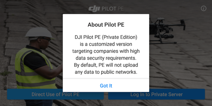immagine di dji pilot PE Private Edition