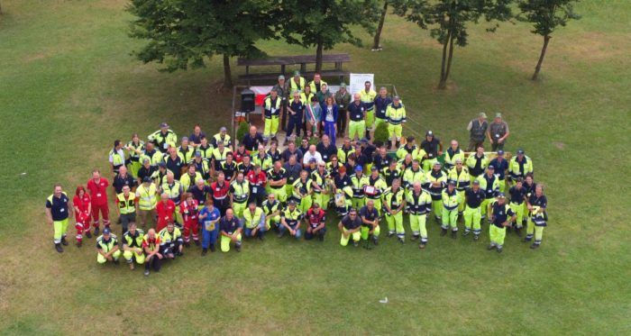 immagine di foto gruppo olimipiadi protezione civile