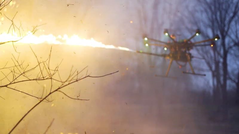 drone lanciafiamme t 19