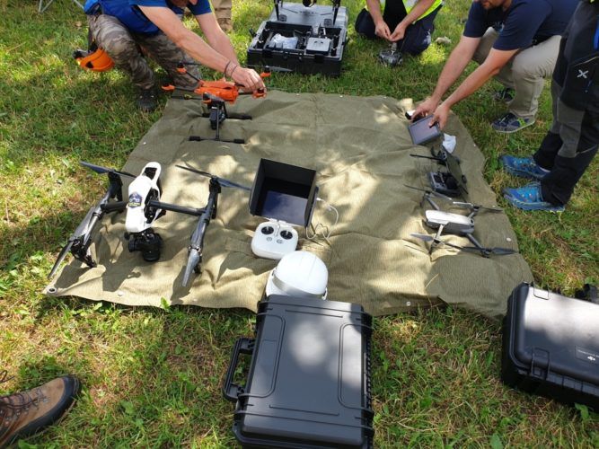 immagine di droni usati esercitazione rdn monte franca