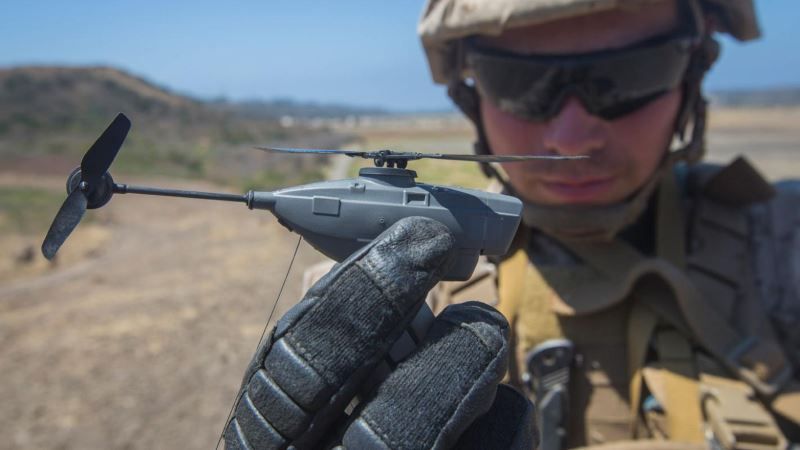 mini droni black hornet 3 in azione a luglio