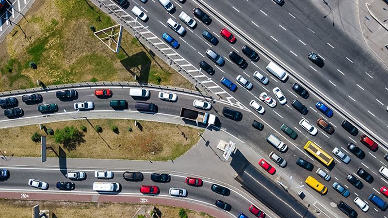 drone per il controllo del traffico