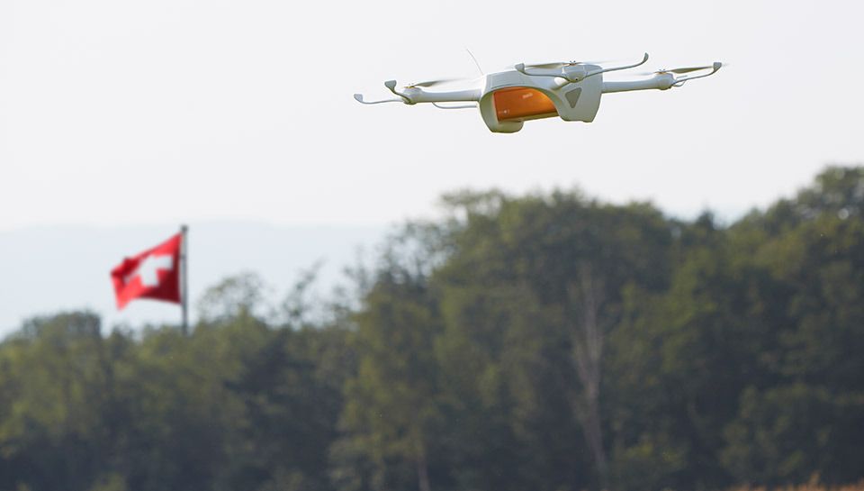 immagine di swiss post drone