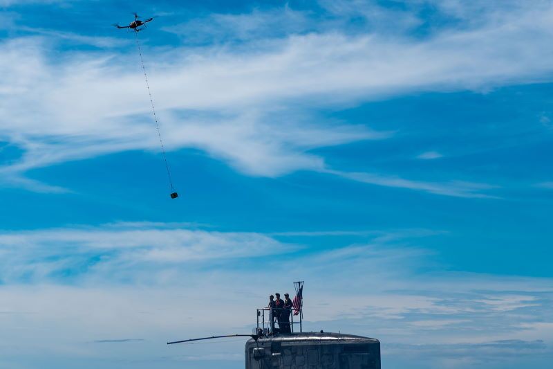 drone consegna sottomarino americano