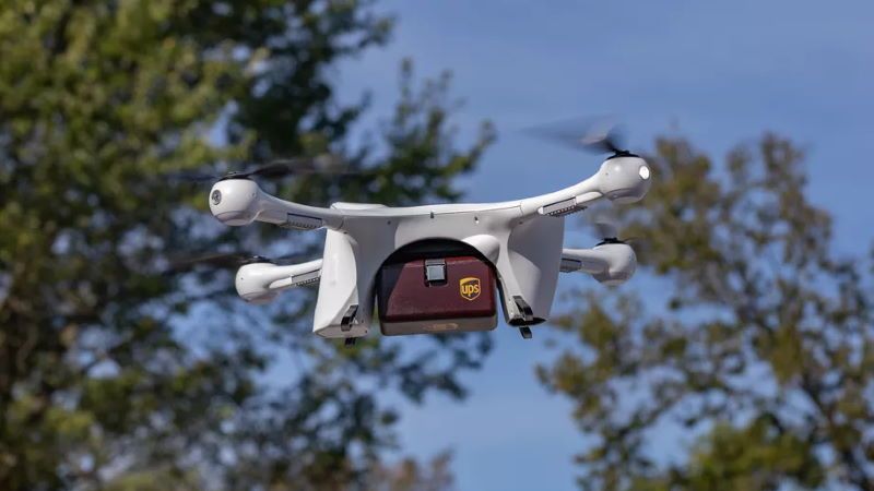 ups autorizzato compagnia di droni