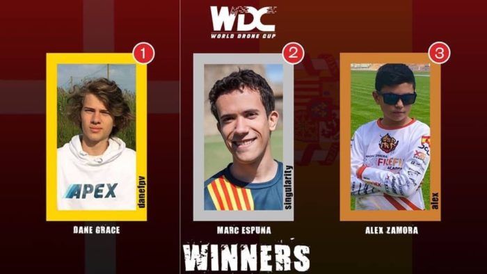 immagine di vincitori world drone cup