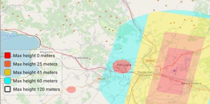 immagine di altezze per voli droni ricreativi italia atm 09