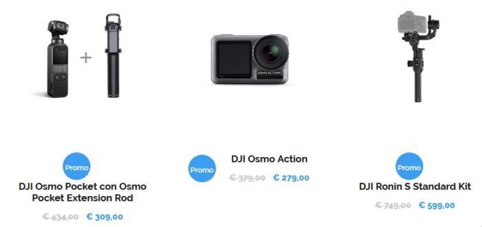 immagine di dji store osmo e ronin promozione winter