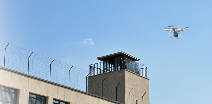 immagine di droni polizia penitenziaria