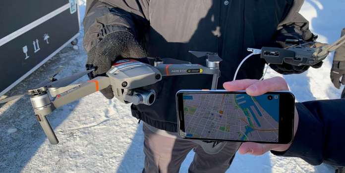 immagine di identicazione remota droni soluzione dji w