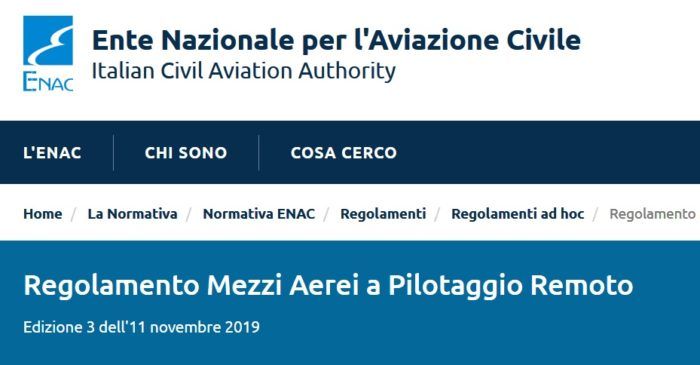 immagine di regolamento enac ed 3