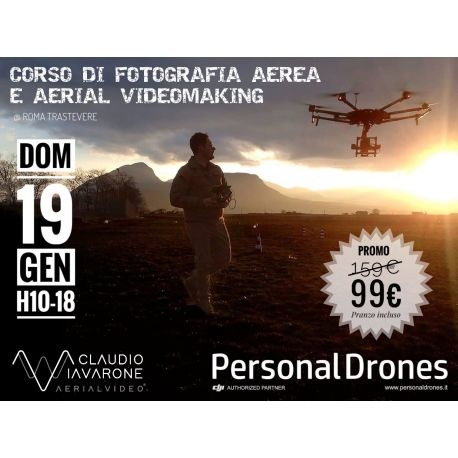 immagine di corso di fotografia aerea e aerial videomaking