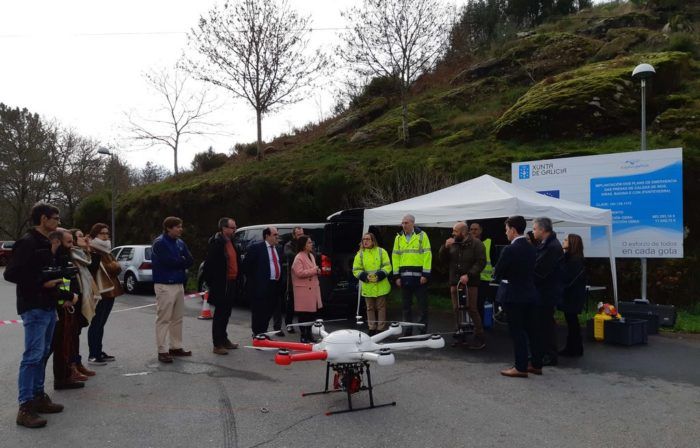 immagine di drone indra protezione ambientale fiumi e coste